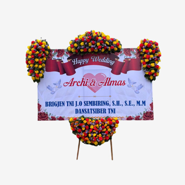 Bunga Papan Wedding