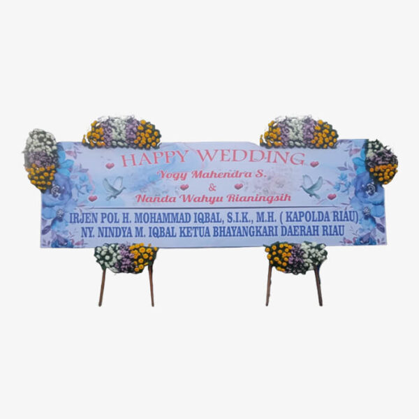Papan jumbo wedding 5 meter