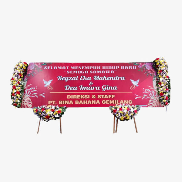Papan jumbo wedding 5 meter